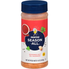Morton Season-All Seasoned Salt, 16 Ounce Canister (Pack of 6)
