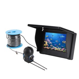 HD Underwater Fishing Camera, 1080P Portable Ice Fishing Fish Finder with 4.3in Screen 30m Cable 8pcs Lights Fish Finder Monitor for Underwater Exploration Ice Fishing Boat Kayak