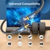 EMK Subwoofer Cable RCA to RCA Audio Cable 24K Gold-Plated