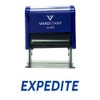 EXPEDITE Self Inking Rubber Stamp (Blue Ink) - Large