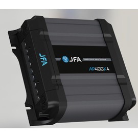 2-in-1 Built-in Audio Processor & Car Amplifier 400X4 Class D for Car & Motorcycle Full Range with 4 Channels 400 Watts RMS 2 Ohm - Professional Quality Sound - 2025 Best Performance Award