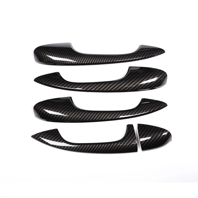 momocar Carbon Fiber ABS Side Door Handle Trim For Benz