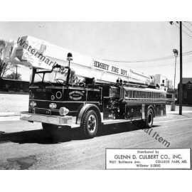 Seagrave  Hershey Pa Snorkel Fire Truck Photograph Print 8.5x11"