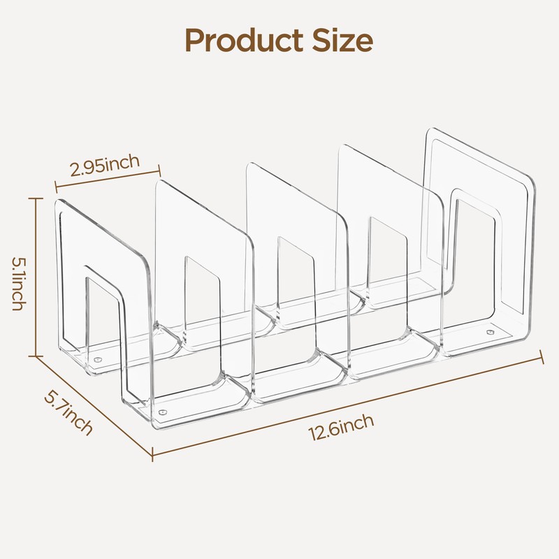 HBlife Clear Acrylic Kids Shoe Rack for Closet Organizers and
