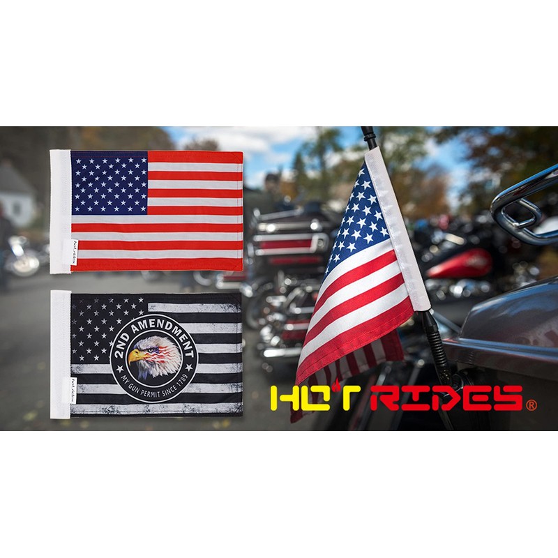 Hot Rides Durable Sleeve Boat Car Motorcycle Flag For Car