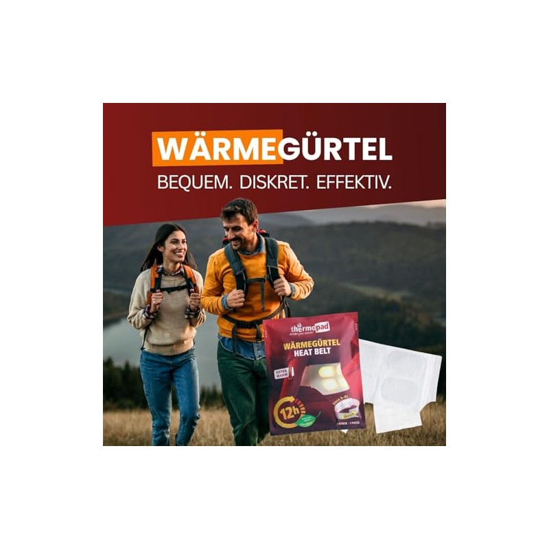 Thermopad Wärmegürtel GR. S-XL (Stretch/Klett) – Das Original: 3 oder