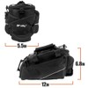 BV Bike Commuter Carrier Trunk Bag with Velcro Pump Attachment,