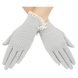 Lovful Summer Women Screentouch Gloves Sun Uv Protection Driving Gloves,Gray