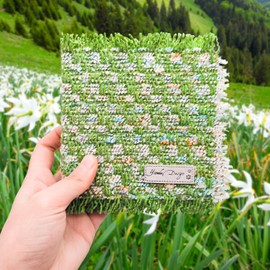 Mini Watercolor Book,Travel Watercolor Notebook,Embroidery Watercolor Book,140 Lb/300 GSM Art Paper for Drawing and Painting.(24 Sheets of Paper)(Green, 4.7 inches by 4.7 inches)