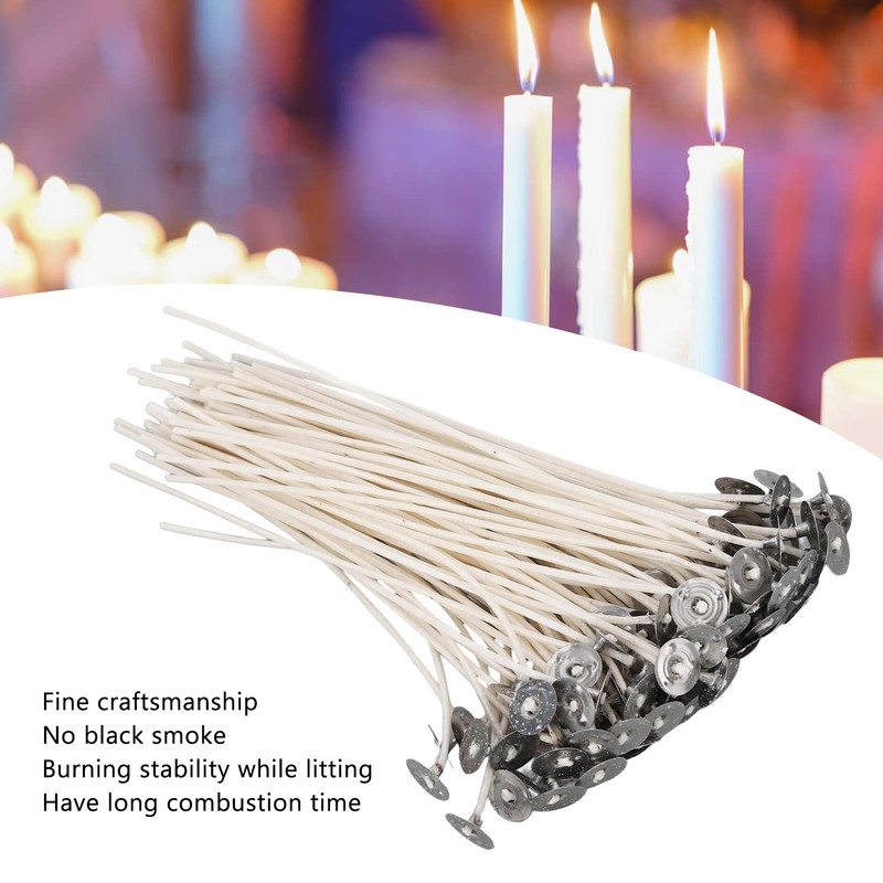 Wnesy Pabilos para Velas, algodón preencerado con núcleo de algodón