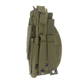 Concealment Holster Nylon Hip Holster with Adjustable Belt for MOLLE for Outdoor Training Camping OD Green
