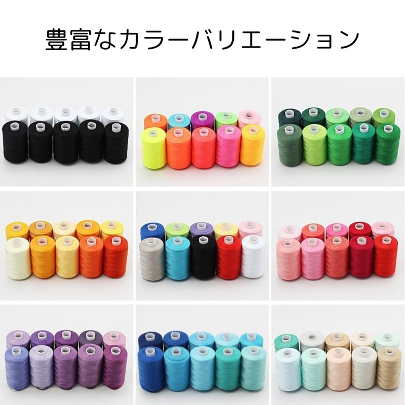 COZENTA Sewing Thread Set of 10 Rolls for Normal Grounds,