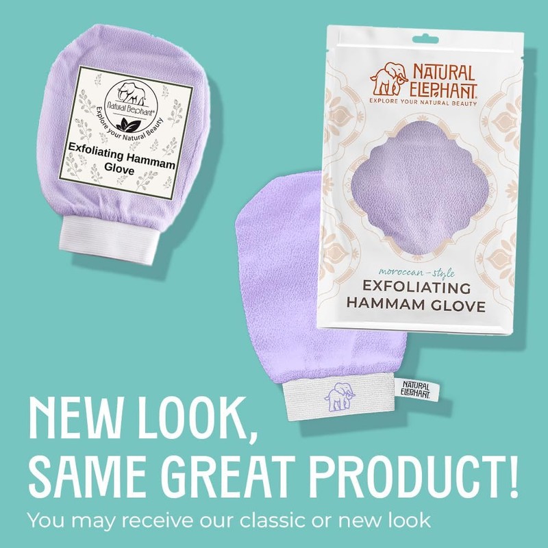 Manopla exfoliante facial y corporal lila XR-MRLJ-HL19 para hammam