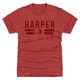 500 LEVEL Bryce Harper T-Shirt (Premium Men's T-Shirt, XXX-Large, Tri Red) - Bryce Harper Philadelphia Font R