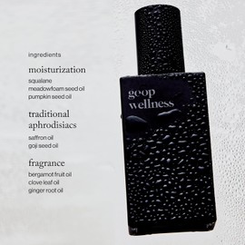 goop Wellness Sex Oil | Mess Free for Couples Massage or Self Care | Squalane, Saffron Extract, & Goji Berry | Cinnamon, Clove, & Ginger Root Scented | Jelly Texture | Silicone Free | 2 fl oz
