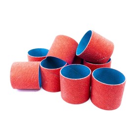 Benchmark Abrasives 2" x 2" Ceramic Sanding Bands, Spiral Bands Rotary Sander Attachment for Drill & Die Grinder, Metal Polishing Sanders for Woodworking - Sander Tool (10 Pack), 60 Grit