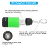 PATIKIL Mini Keychain Flashlight, Pocket LED Flashlight Portable Torch USB