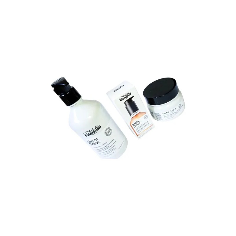 Loreal Kit Limpieza Anti Metal Detox Shampo Mascarilla Serum