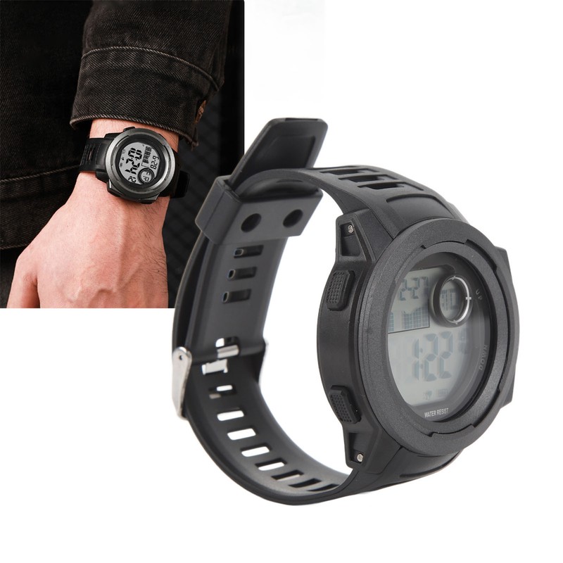 Men Digital Sports Watch Outdoor Sports Electronic Watch Shock Resistant