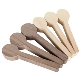 DIRBUY 6Pcs Spoon Carving Wood Blanks, Beech and Walnut Unfinished Wooden Craft for Whittling (6.2x1.6 inch)