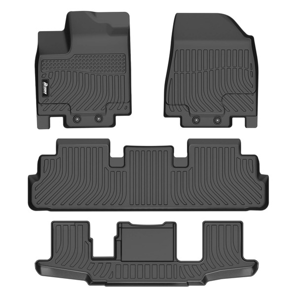 IKON MOTORSPORTS 3D Molded TPE Floor Mats, Compatible with 2022-2025