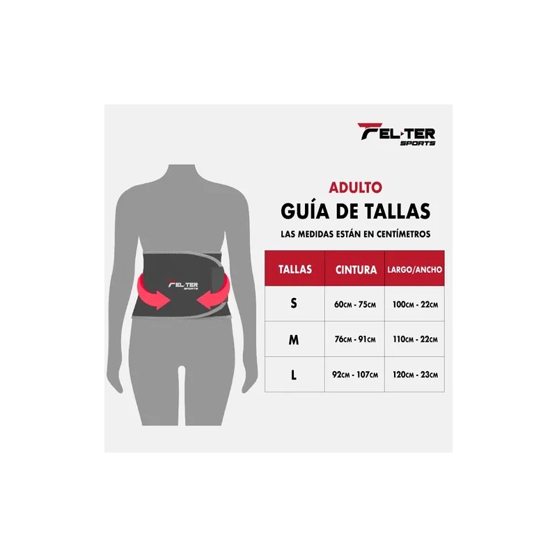 Faja Térmica Reductora Neopreno Felter Fitness