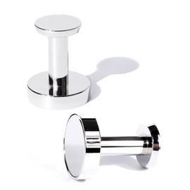 Piffny Magnetic Hooks for Strong Secure and Versatile Hanging Solutions in The Home, Workplace, and Outdoor Settings - 2 Pack, Chrome