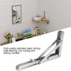 2Pcs Stainless Steel Triangular Folding Bracket Wall Shelf Support Heavy