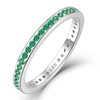 YL Women's Stackable Ring 925 Sterling Silver Eternity Bands Created