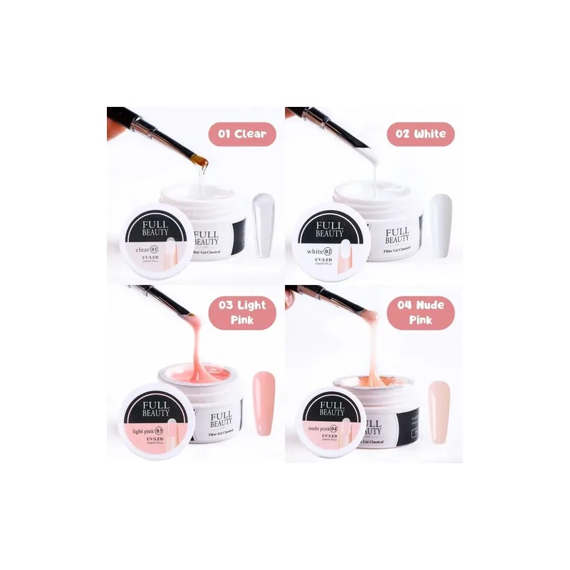 Kit Gel De Construcción Profesional Para Uñas Manicura 4pz F