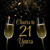 Cheers to 21 Years | 21st Birthday Guest Book |