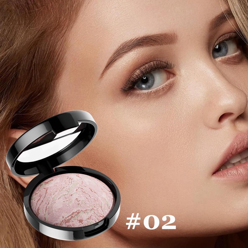 Colour Correcting Powder Foundation, Baked Foundation for Mature Skin, Long-lasting