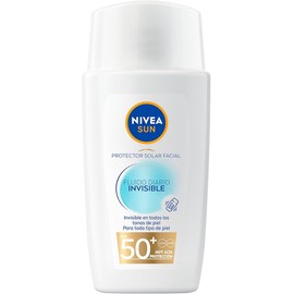 NIVEA SUN Face Protector Solar Fluido Diario Invisible (40 ml) con Niacinamida, textura ultra ligera, refrescante y no grasosa