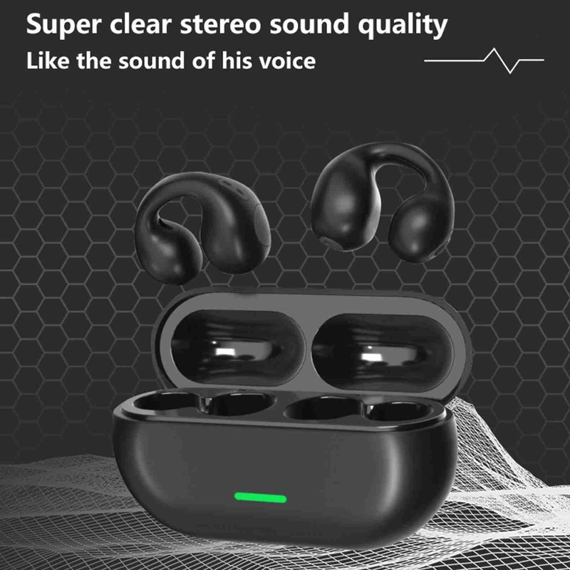 Bluetooth Earphones Smart Touch Control Ergonomic Wireless Cilp Ear Bone