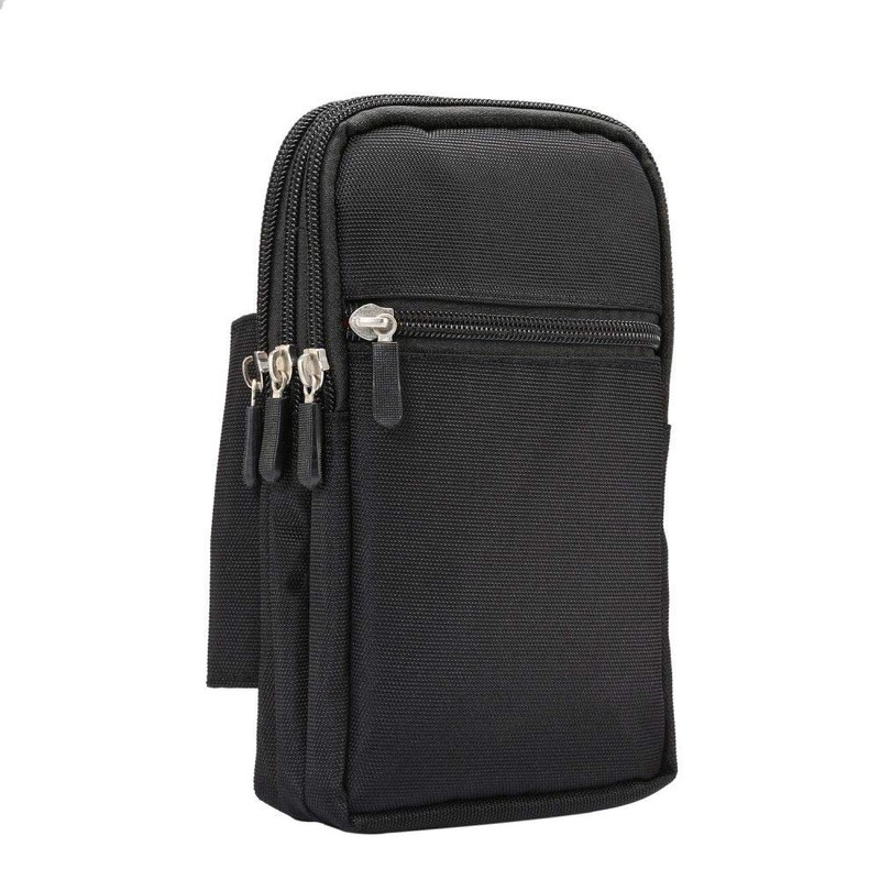 DFVmobile - Multi-functional vertical stripes pouch 4 bag case zip