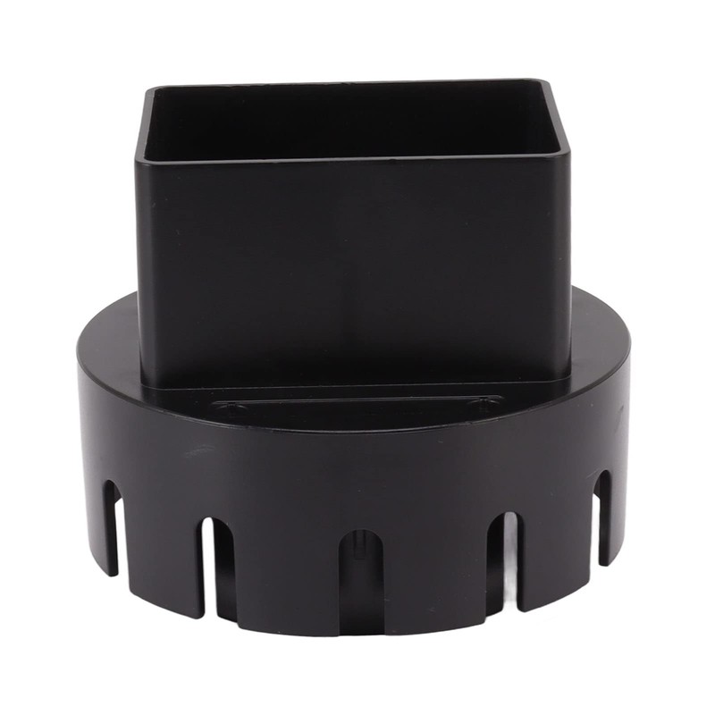 Plastic Downspout Adapter for Rain Gutter Drain System with Screws