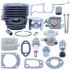 For Husqvarna 52mm Cylinder Piston Top End Rebuild Kit For