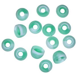 Xcessor 7 Paar (Satz Mit 14 Stück) Hochwertige Gummi Silikon Ohrpolster Ohrstöpsel Für In-Ear Ohrhörer. Kompatibel Mit Den Meisten In-Ohr Markenkopfhörern. Größe: M (Mittel). Smaragdgrün