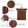 Gusti Valja Leather Backpack for Men and Women, Laptop Bag,