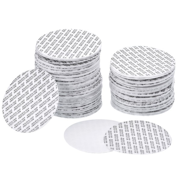 Awclub 53mm/2.09" Foam Lid Liner, 100 Pack Pressure Seal Cap
