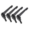sourcing map 4pcs Clamping Lever Handles, M8 x 15mm Black