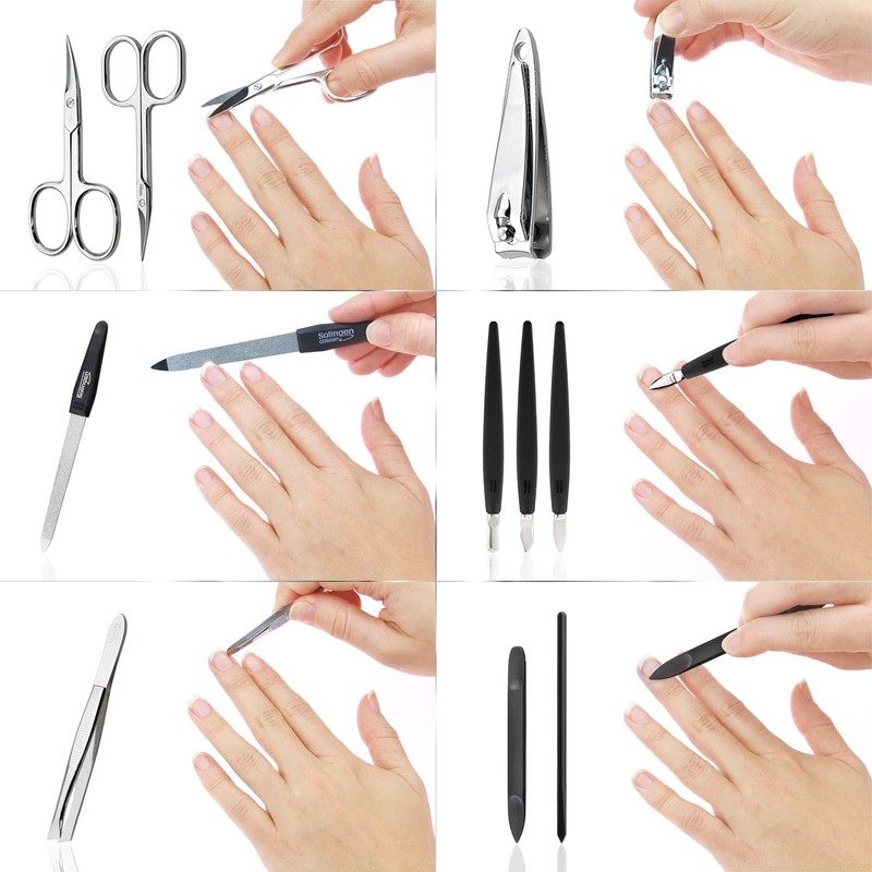 Manicure Set - 12 Piece Professional Pedicure Tools - German
