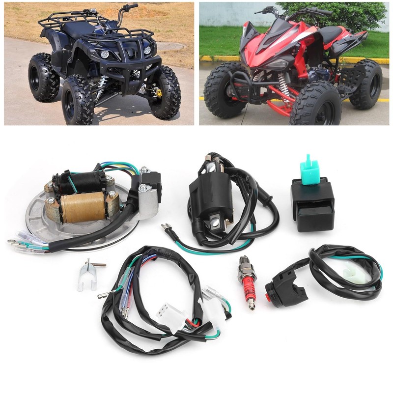 Acouto Ignition Coil Stator CDI Wiring Harness Spark Plug Kit