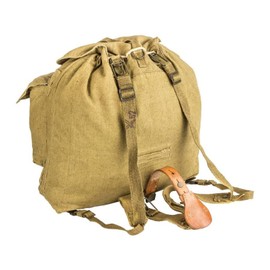 Original Czech army vintage backpack with Y straps suspenders M60 canvas daypack rucksack retro hiking buschraft