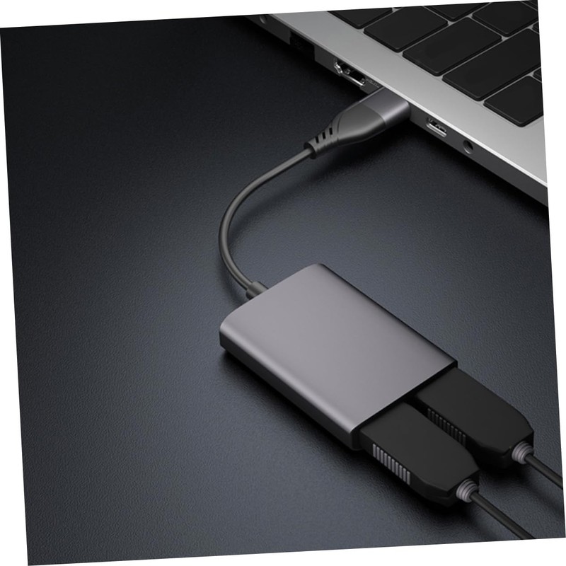 KOMBIUDA Type C to Dual Adapter USB Hub for Dual