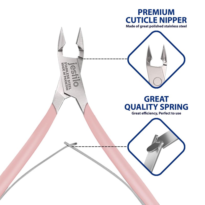 Jestilo Cuticle Remover Tool Set with Cuticle Cutter and Cuticle