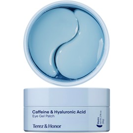 Terez  Honor Parches para Ojos Coreanos con Cafeína - 30 Pares de Mascarillas de Hydrogel para Ojeras, Bolsas, Hinchazón y Arrugas - Vegano, Sin...   
