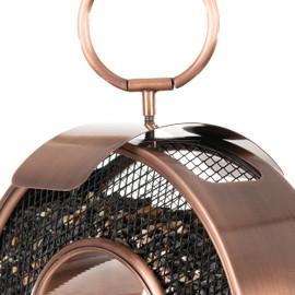 Good Directions 0111VBM Just in Time Fly-Thru™ Copper Bird Feeder, Wild Bird Feeder, Durable Mesh Panels, Easy-to-Fill