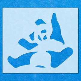 Panda Jungle Bear Stencil: Mylar Airbrush Wall Art Painting Crafts | DIY-A3 Stencil - Design Size (260mm 300mm)
