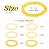 Spritewelry 6pcs 8mm Stretch Beaded Bracelet for Women Men Glass